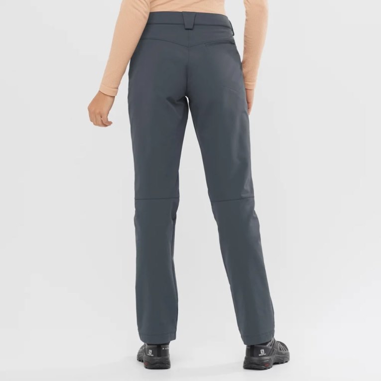 Black Salomon Wayfarer Straight Warm Women's Sport Pants | IE SR8642